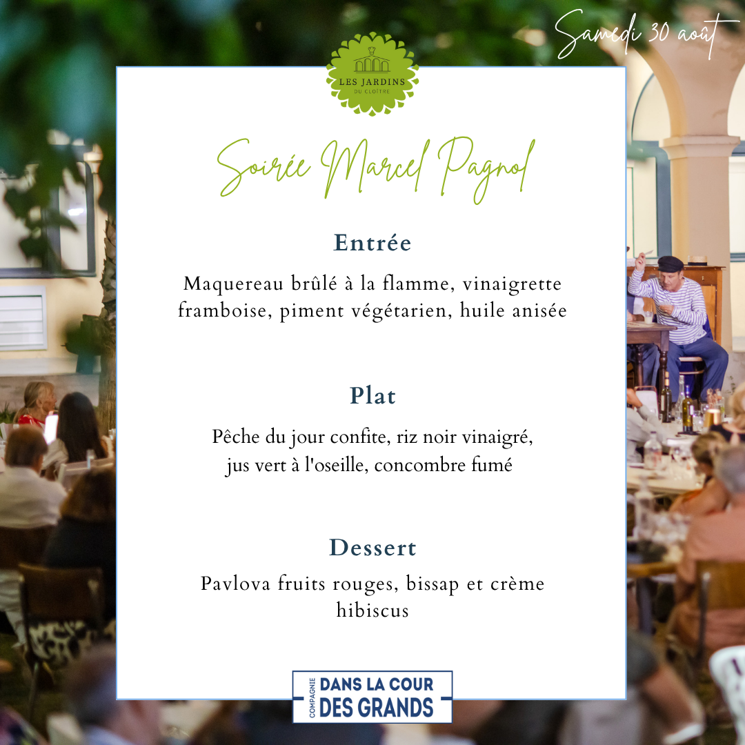 Menu Pagnol 30 aout Menu Pagnol 30 aout